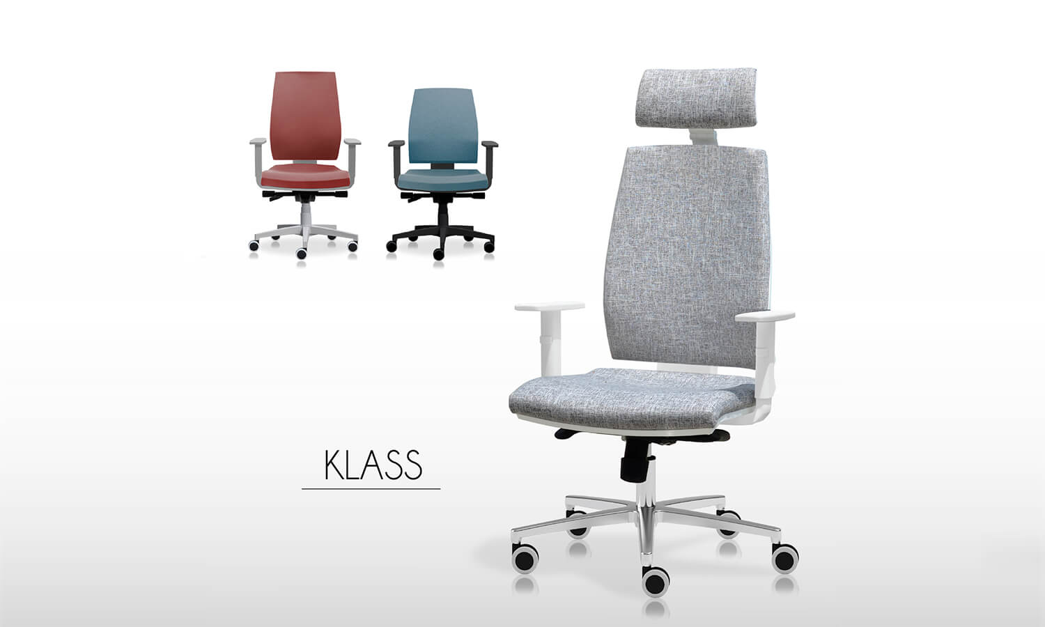 Sillas de escritorio cómodas - Linea Klass - Spazio Mobili